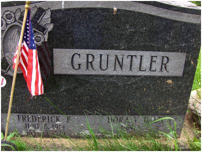 Fred Gruntler's Headstone